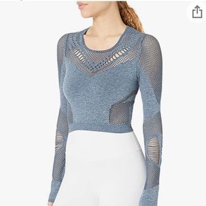 Alo Yoga  top- blue size small